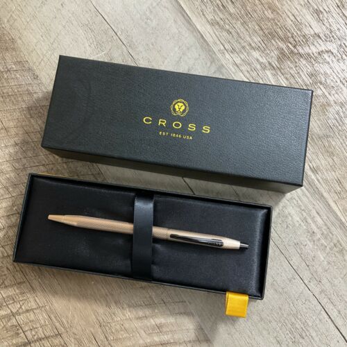 Cross ATX Brushed Chrome Selectip Rollerball Pen with Etched Diamond Pattern (6922799251639)